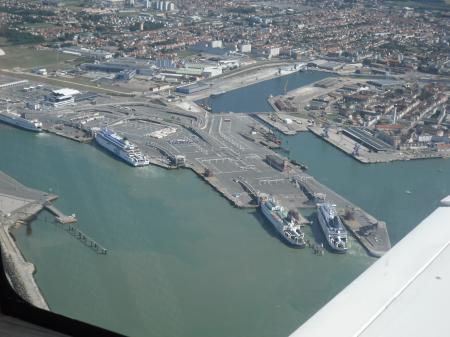 Le port de Calais vu du ciel