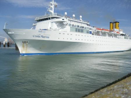 Depart du Costa Marina